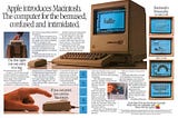 An original ad from the Apple Macintosh 128K