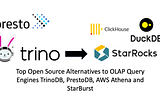 Top Open Source Alternatives to OLAP Query Engines TrinoDB, PrestoDB, AWS Athena and StarBurst
