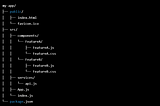 React feature based folder structure