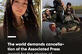 The world demands cancellation of the Associated Press award for the photos of Hamas terrorists’…