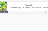 TryHackMe:Pickle Rick [CTF]