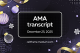 AMA with Dmitry Gerasimov, December 25, 2025