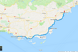 Day 7 (James): Sanary-Sur-Mer — Toulon — Saint-Tropez — Saint-Raphael — Cannes (La Bocca)