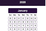 Simple Calendar using ReactJS & MomentJS