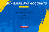 Buy Gmail Pva Accounts