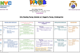 A New York City primary grades pacing guide for literacy.