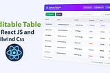 How to Create an Editable Data Table in React JS