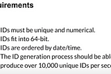 Design a Unique ID generator