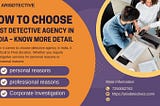 How to Choose Best Detective Agency in India — Know More Detail