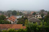 neighborhood rooftops interspersed with large trees, sabriga turgon, ghostwriterglobal.com