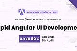 Summer Sale: 50% Off Angular Material Blocks (Ends April 9)
