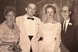my parents wedding picture with my paternal grandparents