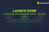 Algorithmic stable coin platform Zoo Cash will be launched on Huobi Heco, adopts HDoge and HDot…