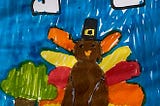 Childs drawing of a turkey