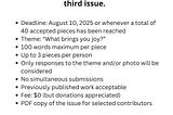Submission Call — The Haiku Shack Magazine: Issue 3
