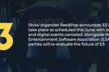 ESA, ReedPop part ways