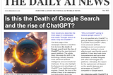 ChatGPT vs Google Search: Why Google is not in trouble…yet!