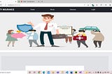 Project: Insurance web page using Visual studio, Angular, SQL server database, Using HTML, CSS…