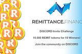 Discord Invite Challenge has started! Win REMIT tokens!