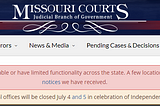 Missouri’s Case.Net is Down