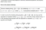 The Vibrating String Math Problem