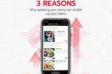 3 Reason Why Updating Your Menu Can Double Your Sales