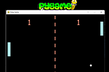 Pong Game using Pygame