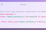 Modern C++: std::move ve std::forward fonksiyon şablonları