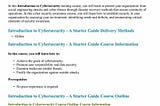 Cybersecurity 101