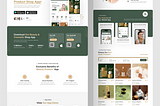 Beauty and Cosmetic Product Shop App Landing Page UIUX Design