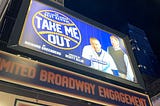 Take Me Out’s billboard at the Schoenfeld Theatre (Photo credit: me)