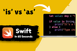 SWIFT IN 60 SECONDS — Use ‘as and ‘is’ Correctly!, #05