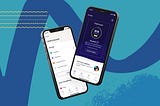 Two phone screens showing the current designs of the TotallyMoney app