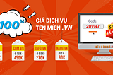 [-100% Giá Dịch Vụ] Giảm ngay 220,000VNĐ khi mua tên miền .VN, Giá Chỉ Từ 60k