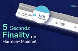 5 Second Block Finality on Harmony Mainnet