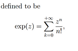Powers and the exponential function