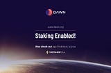 Dawn Protocol Staking