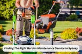 Finding The Right Garden Maintenance Service In Sydney