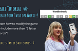 React Tutorial: Create Your Twist on Wordle