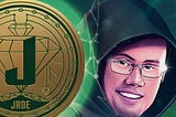 CZ of Binance Exchange holding the BNB, JADE in his hands.
