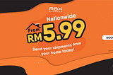 ABX Express provides pick-up services from RM5.99 nationwide.