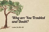 Why are you troubled, and why is it doubts come up in your hearts? (Luke 24:36–49)