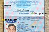 sample USA passport PSDs, editable scan and photograghed picture template (2007), 2 in 1 download