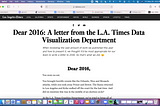 Dear 2016: A letter from the L.A. Times Data Visualization Department