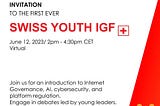 The first ever Swiss Youth IGF