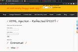 Ethical Hacking(Bug Bounty)-HTML Reflected Post
