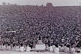 Opening ceremonies at Woodstock 1969