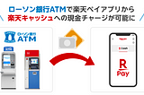 “Rakuten Pay” now allows cash charging at all Lawson Bank ATMs in Japan