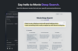 Asking Chat GPT for movie recommendations? Try Deep Search.