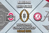 LivE StreaMs!~!Ohio State vs Alabama Free_ Watch NCAA National Championship Game 2021